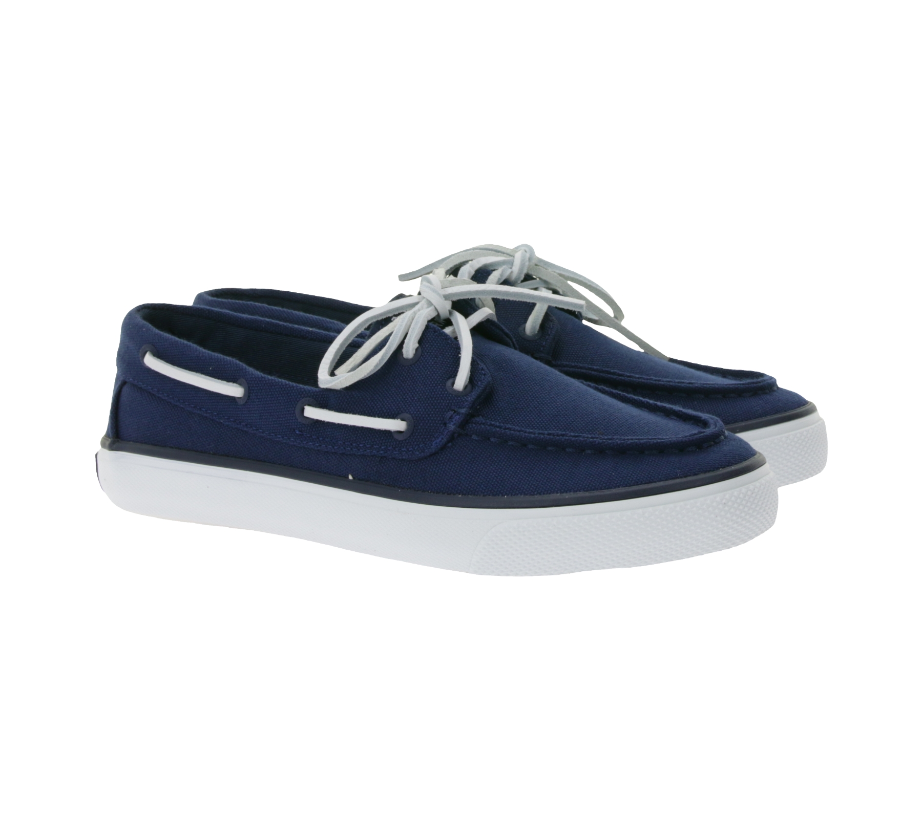 SPERRY Bahama 2.0 Canvas Boots-Schuhe nachhaltige Damen Freizeit-Schuhe mit Memory-Schaum Sohle STS88706 Navy