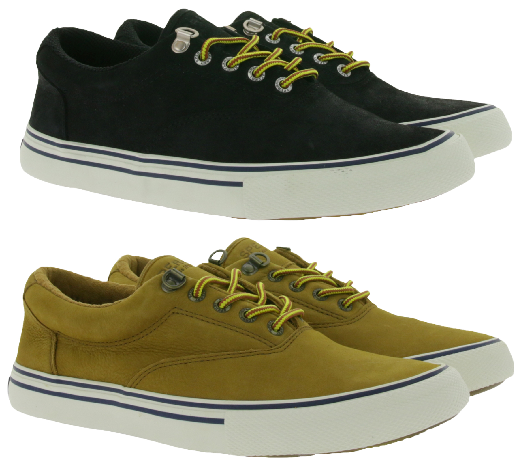 SPERRY Striper Storm CVO Sneaker für Herren Echtleder mit Wechselfußbett Braun oder Schwarz