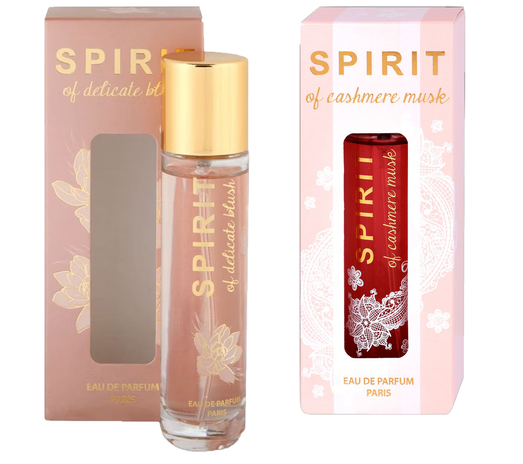 SPIRIT Of Cashmere Musle oder SPIRIT OF Delicate Blush Damen Eau de Parfum blumiger Körper-Duft 30ml Rosa