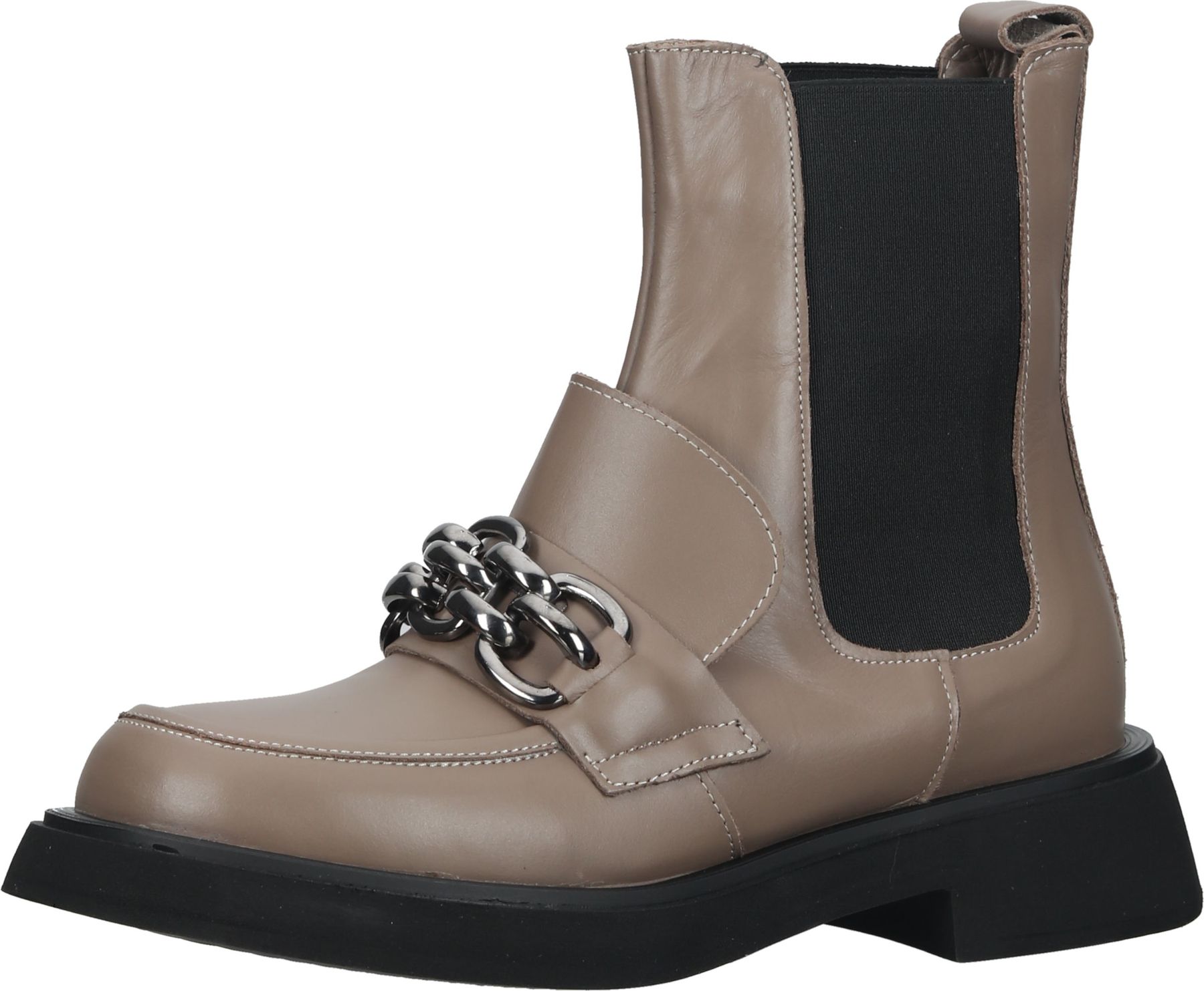 Sportliche LAZAMANI Stiefelette Schlupfschuhe für Damen 68.046 taupe Beige