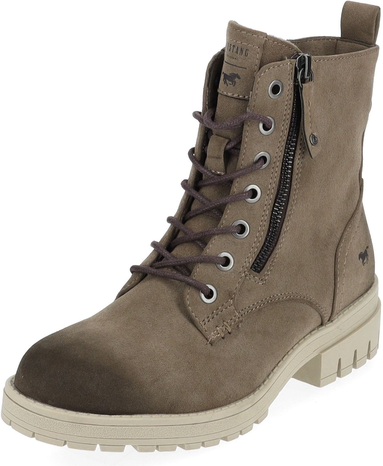 Sportliche MUSTANG Stiefelette Schnürschuhe für Damen 1397-501-318 Braun