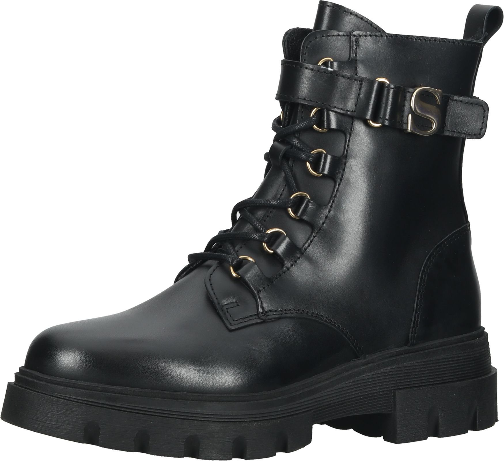 Sportliche SCAPA Stiefelette Schnürschuhe für Damen 21/6684 900 Schwarz