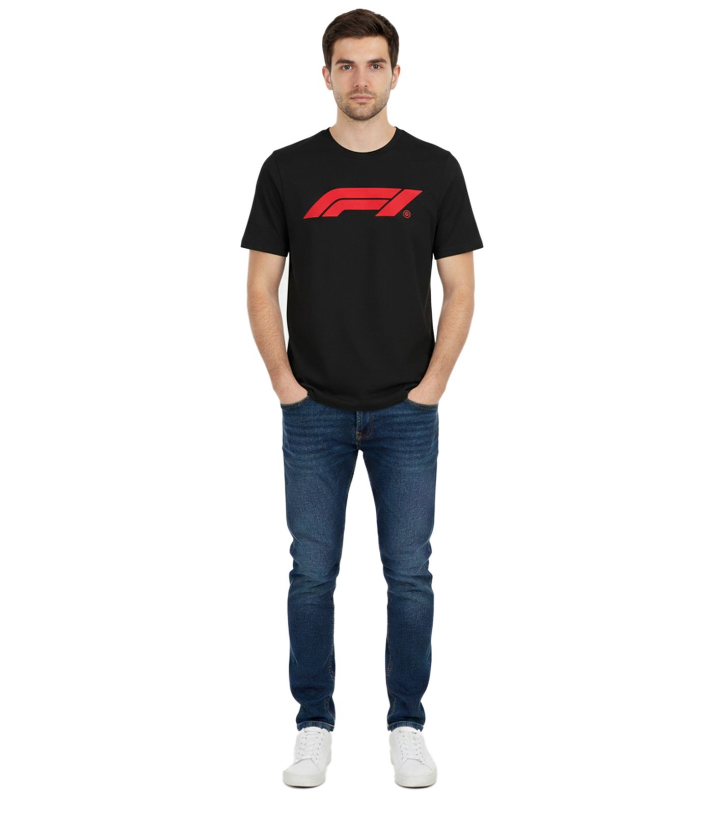 sportliches PUMA x F1 Formel 1 Motorsport Herren T-Shirt Baumwoll-Shirt F1 Klassiker 701228163 001 Schwarz