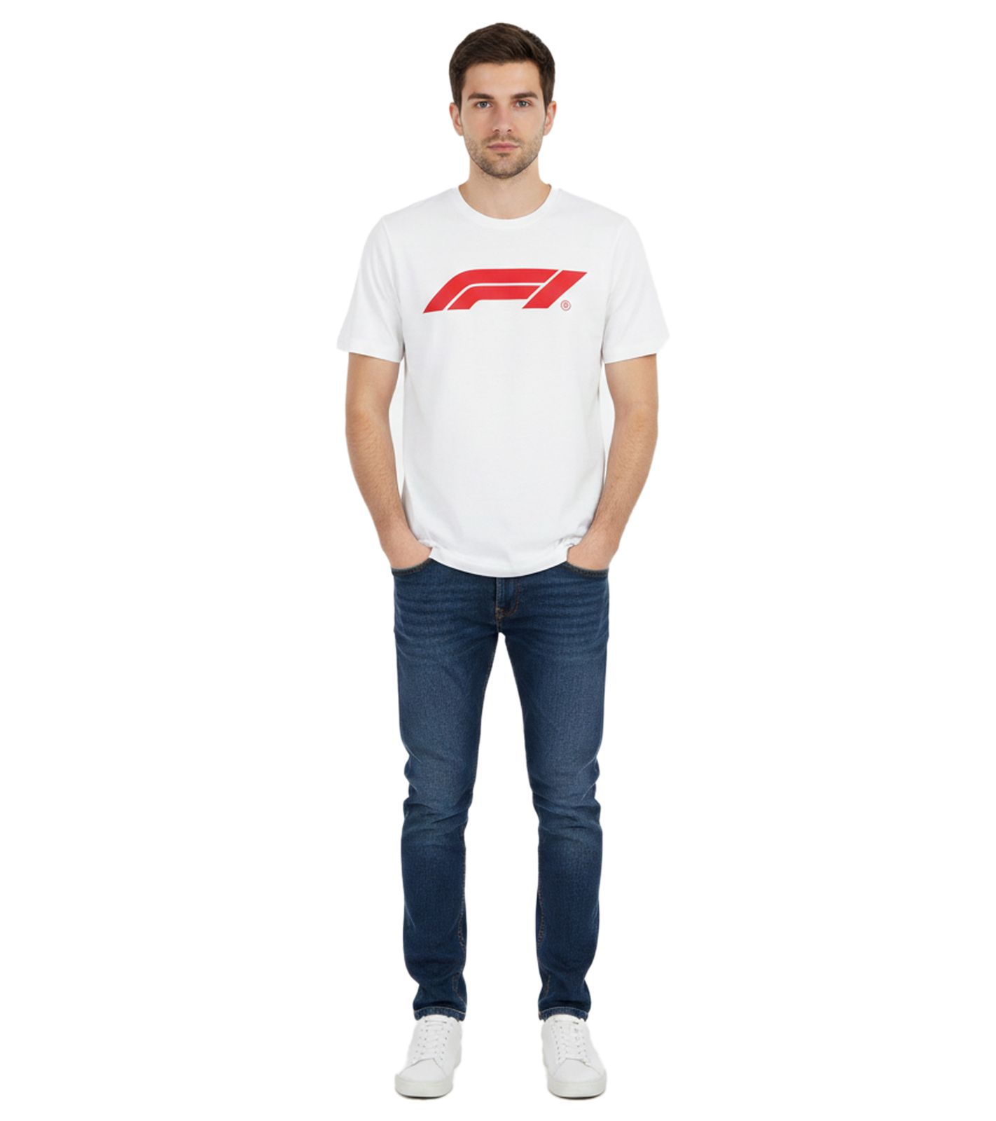 sportliches PUMA x F1 Formel 1 Motorsport Herren T-Shirt Baumwoll-Shirt F1 Klassiker 701228163 002 Weiß