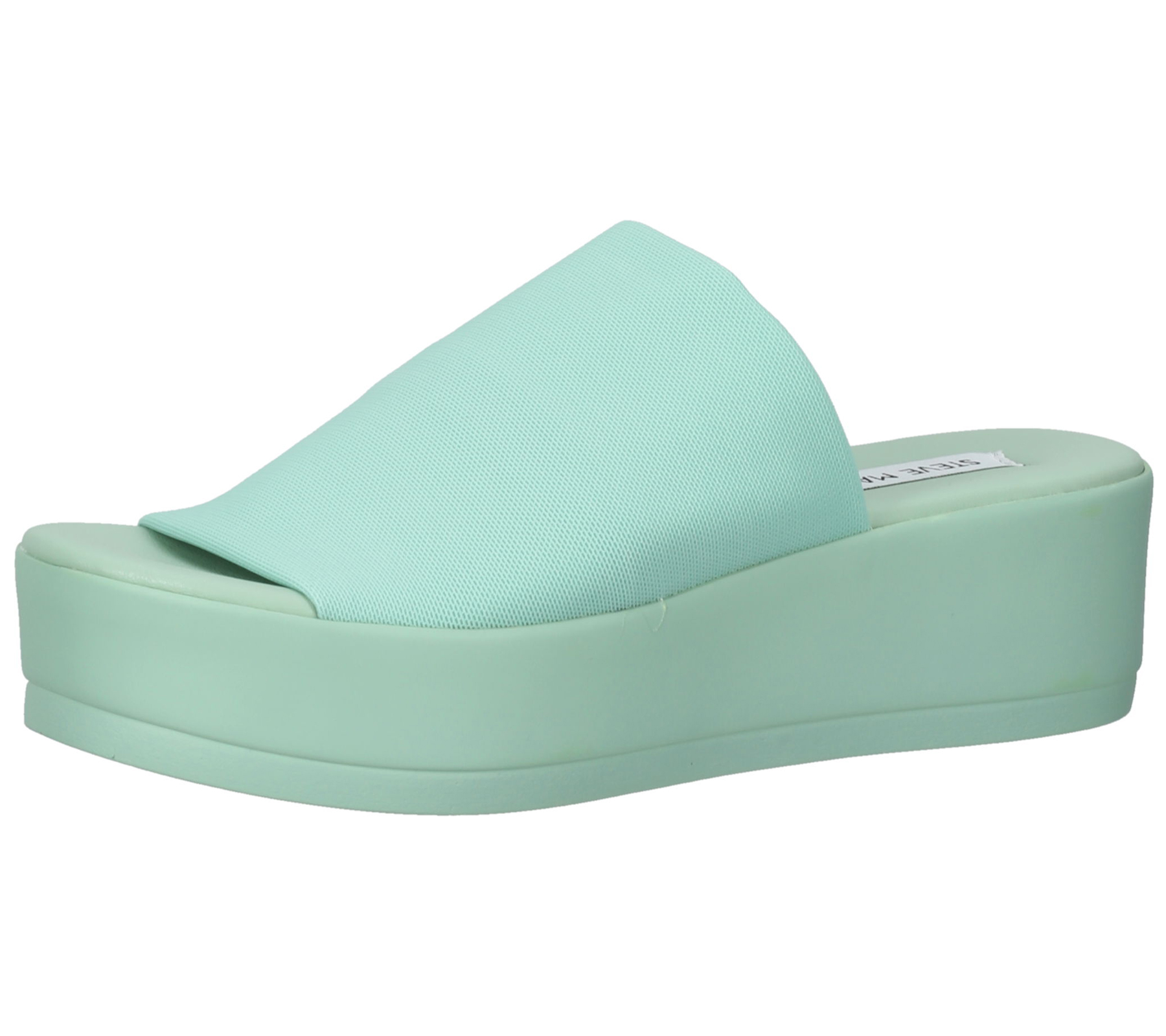 STEVE MADDEN Slinky Sandal Damen Pantolette Plateau-Sandale mit breitem Riemen SM11000289-04004-SAGE Grün