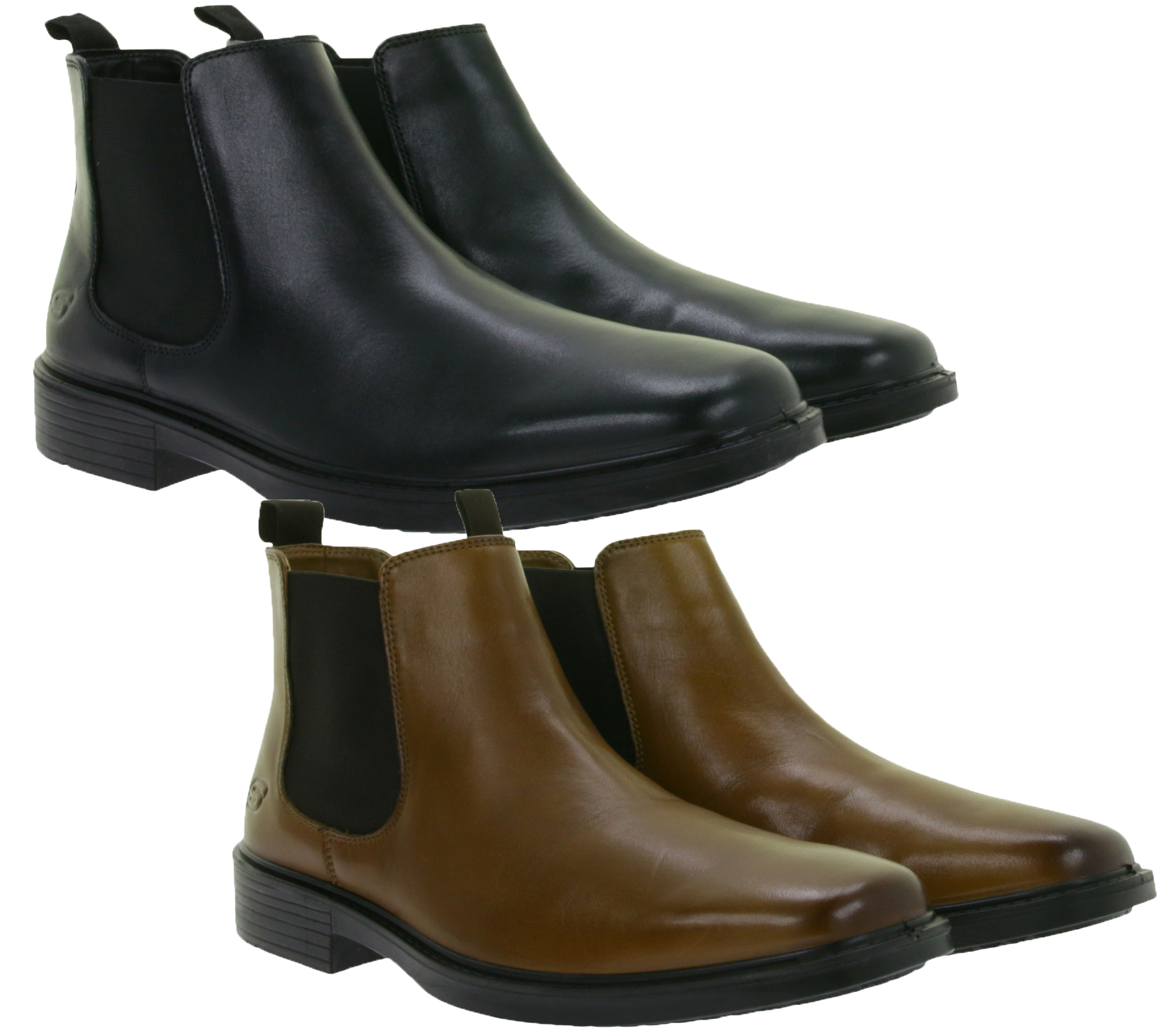 stilsichere SKECHERS Miller Boris Herren Echtleder-Stiefel Chelsea-Boots mit Air-Cooled Memory Foam 205072 Braun oder Schwarz