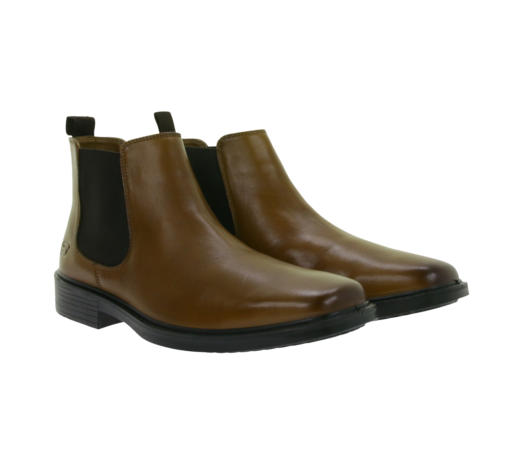 stilsichere SKECHERS Miller Boris Herren Echtleder-Stiefel Chelsea-Boots mit Air-Cooled Memory Foam 205072-COG Braun