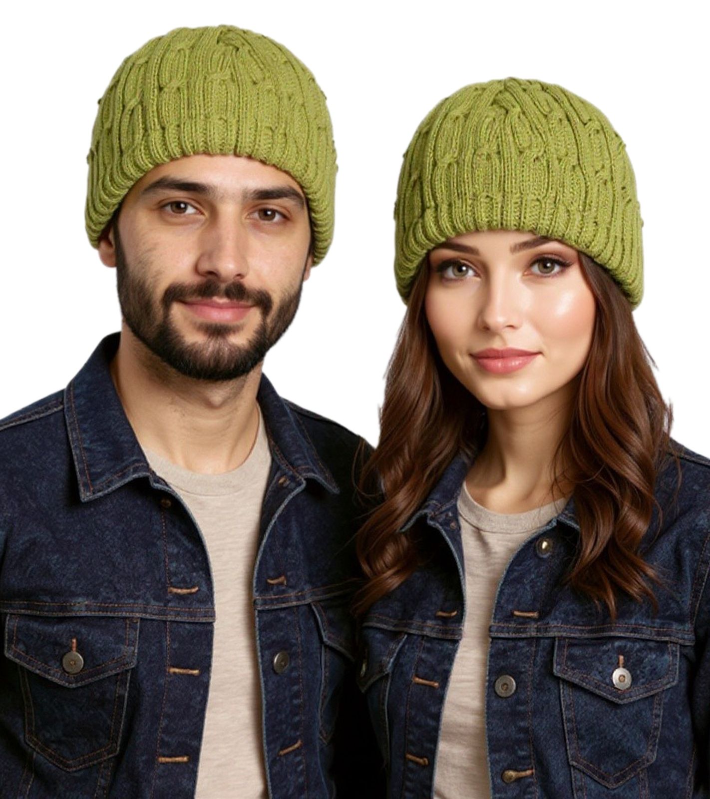System of A Down Beanie kuschelige Herbst-Mütze gemütlicher Strick-Beanie Olivgrün
