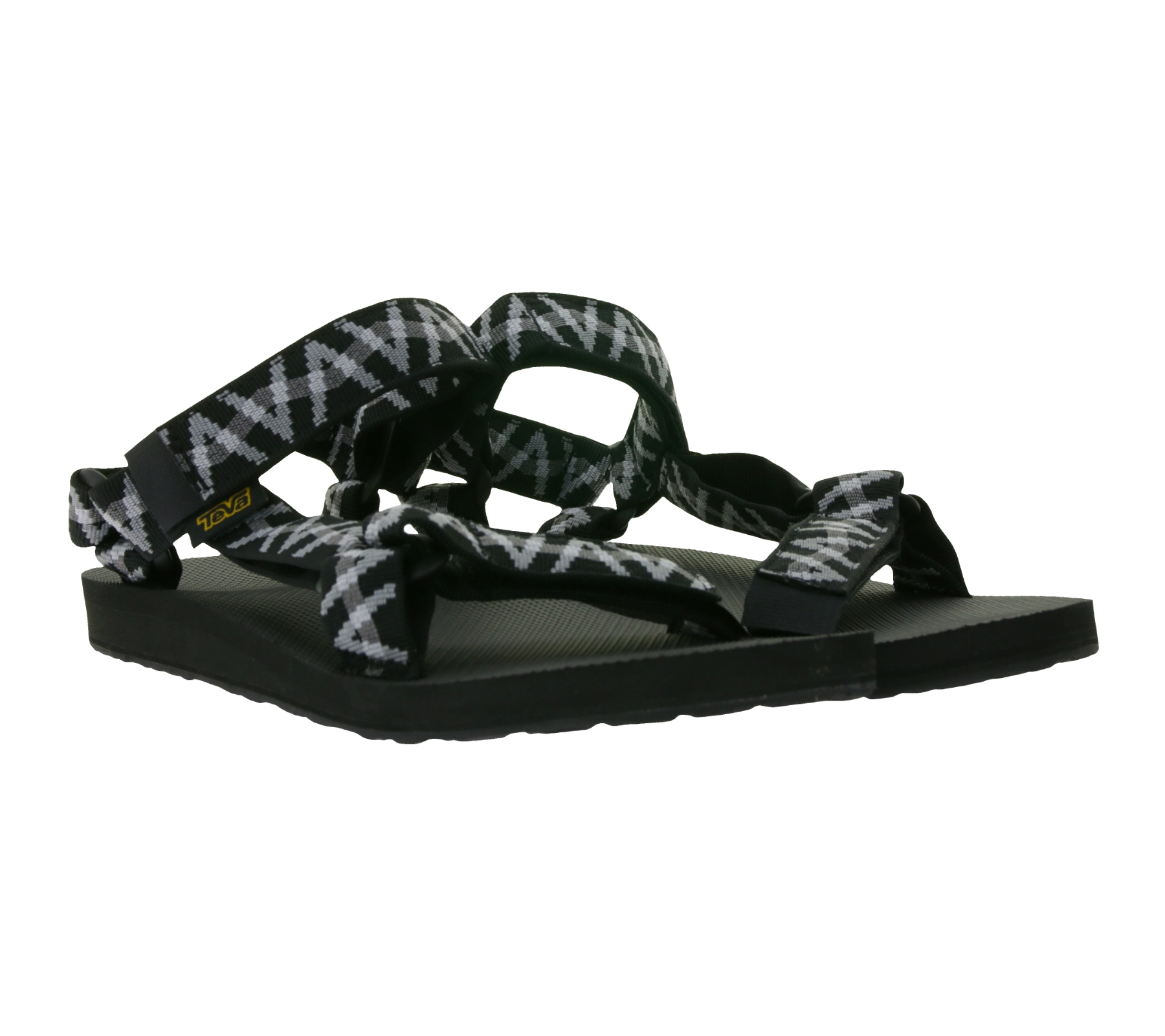 TEVA Original Universal Herren Trekking-Sandale nachhaltige Sommer-Sandale mit EVA-Gummisohle Outdoor-Sandale 1004006 Schwarz/Grau