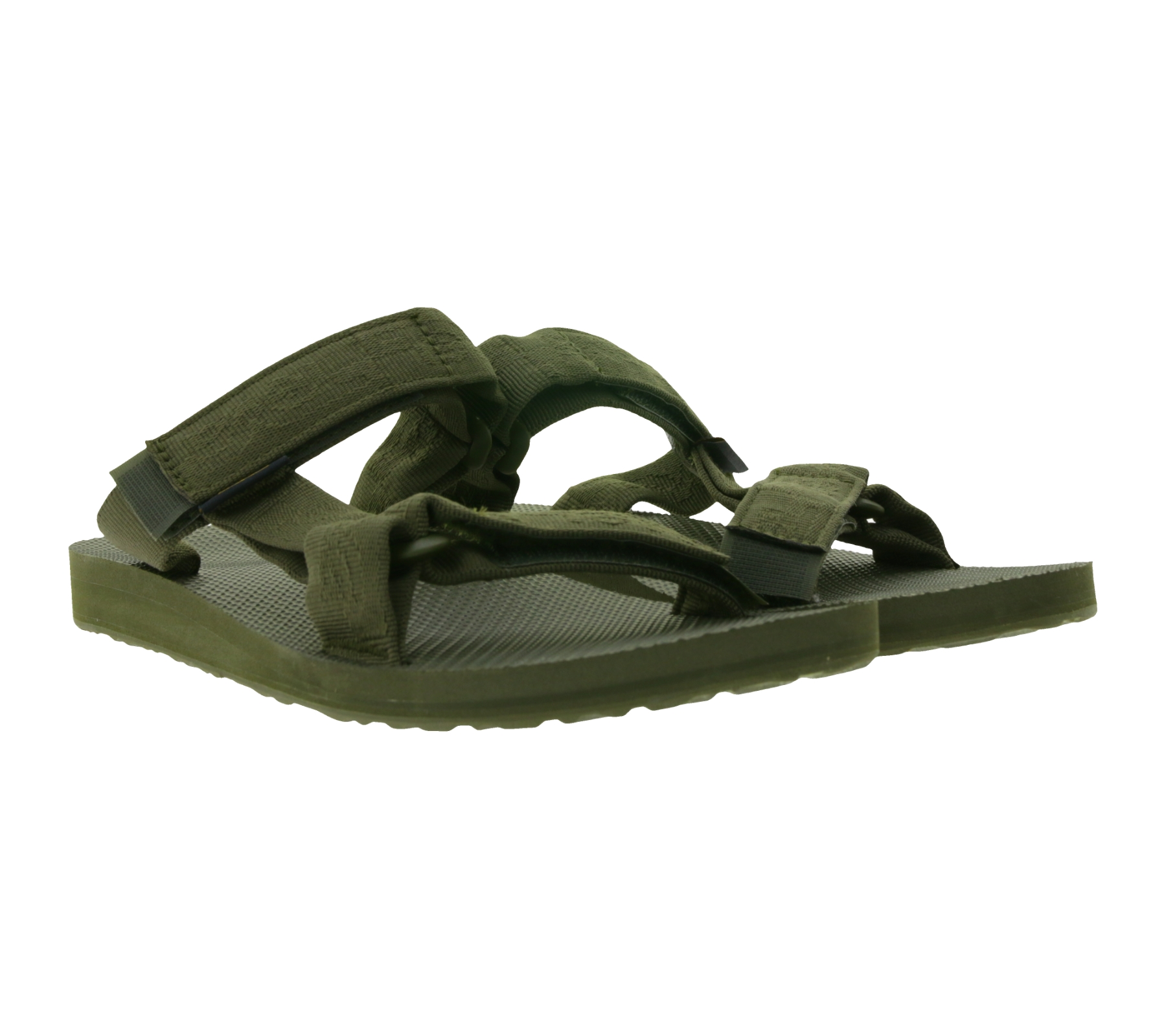 TEVA Original Universal Herren und Damen Trekking-Sandale nachhaltige Sommer-Sandale mit EVA-Zwischensohle Outdoor-Sandale 1124047 Olivgrün