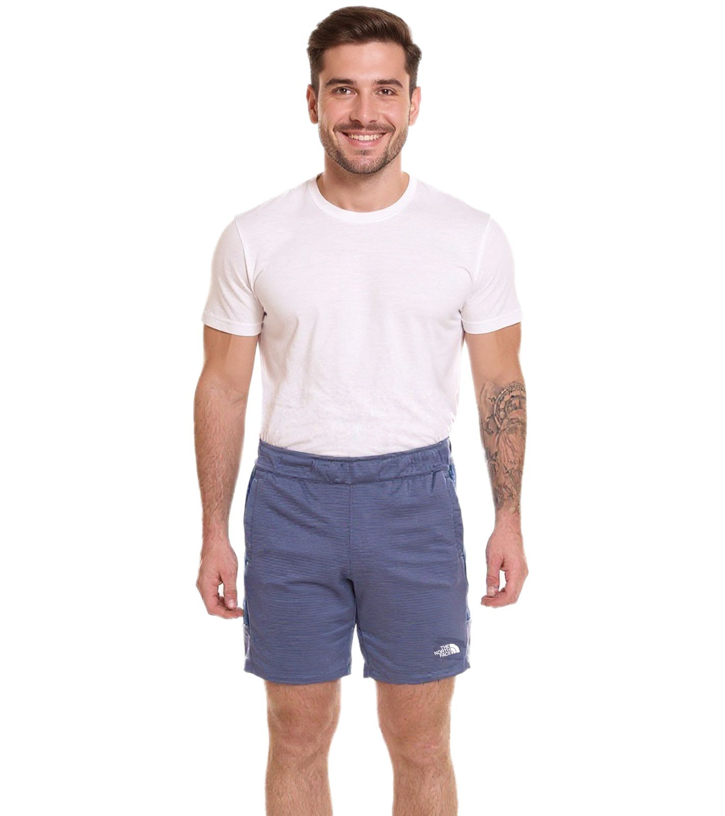 THE NORTH FACE Mountain Athletics Herren Fleece-Shorts sportliche Sommer-Hose mit Eingrifftaschen NF0A82300EA1 Blau