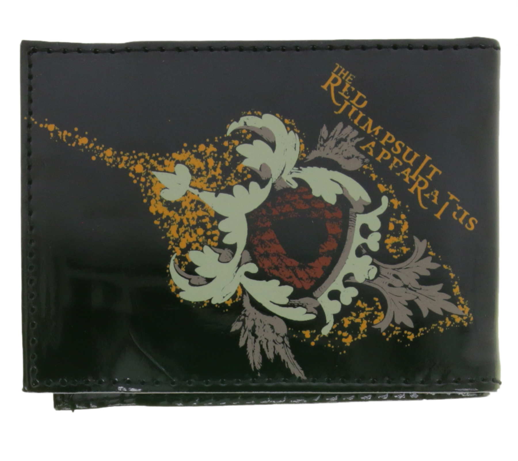 THE RED JUMPSUIT APFARATUS Stilvolle Band-Brieftasche mit auffälligen Motiv Gothic-Style LW110839RJA Schwarz/Rot/Orange