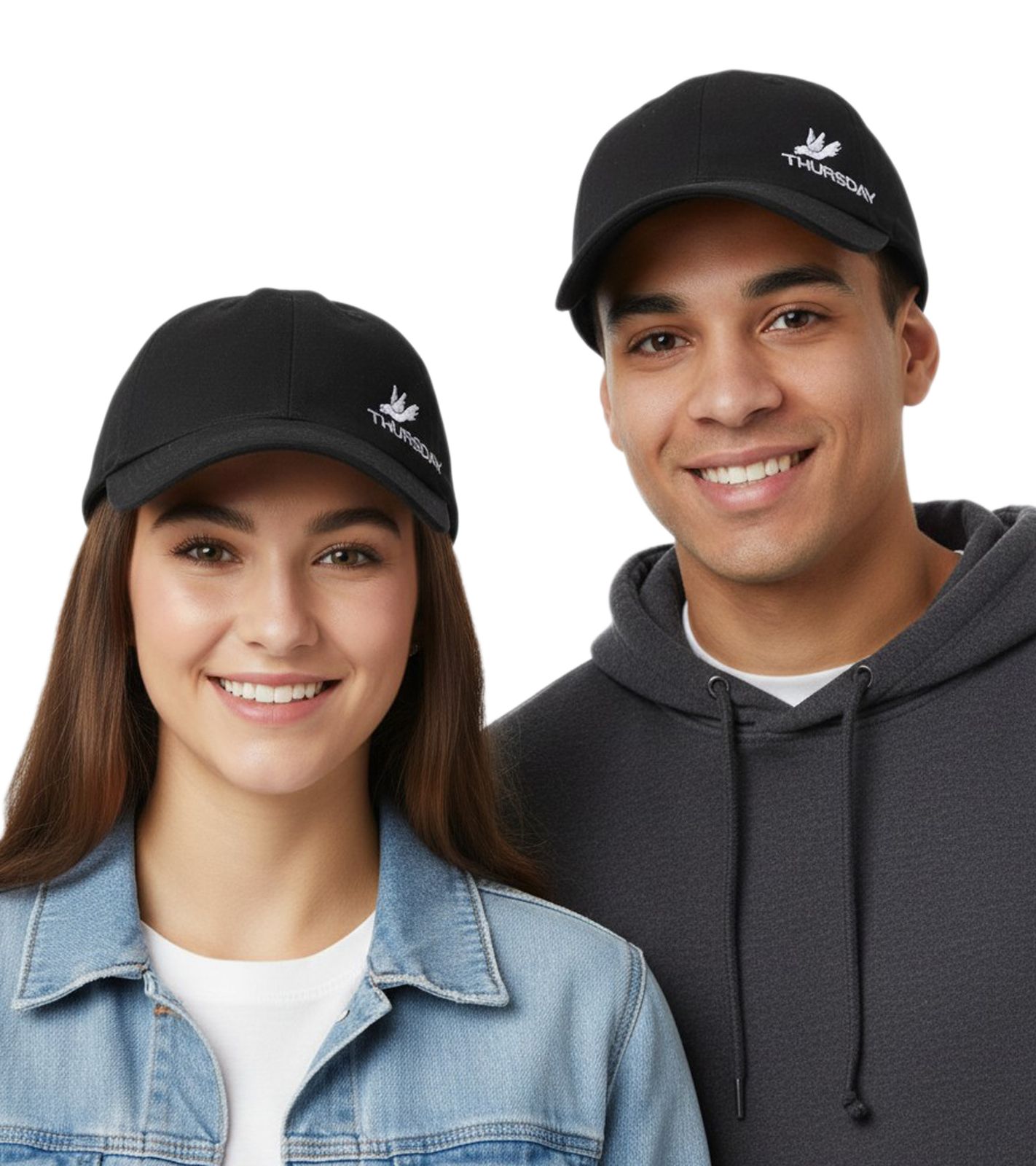 Thursday Unisex Post-Hardcore-Band Trucker-Cap Baseball-Cap mit Logo-Stickerei Fan-Mütze TC108495THU Schwarz