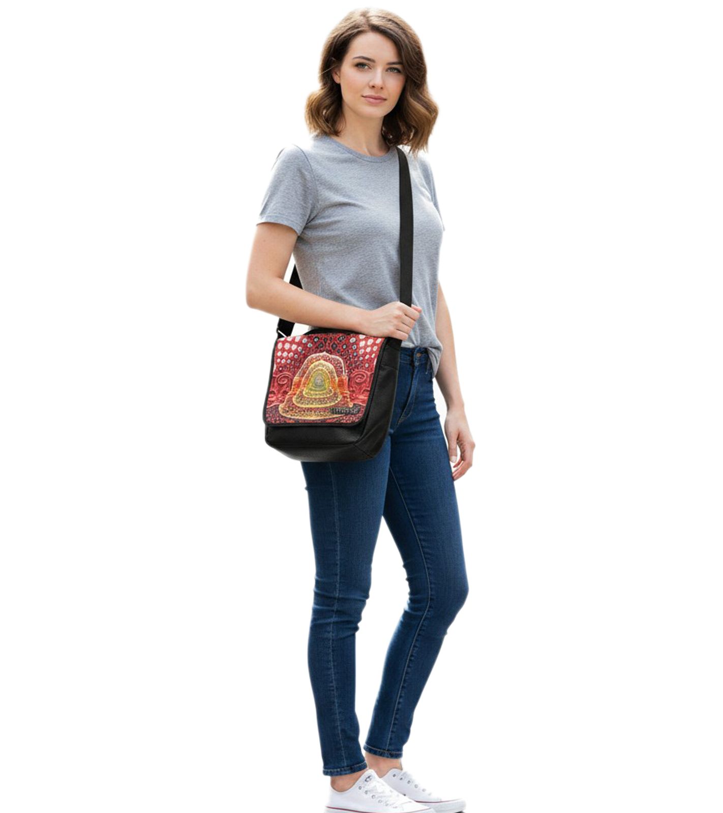 Tool Metal-Band Umhänge-Tasche Messengerbag stylische Laptop-Tasche Fan-Artikel 38 x 31 x 10 cm MB108193TOL0 Schwarz/Bunt