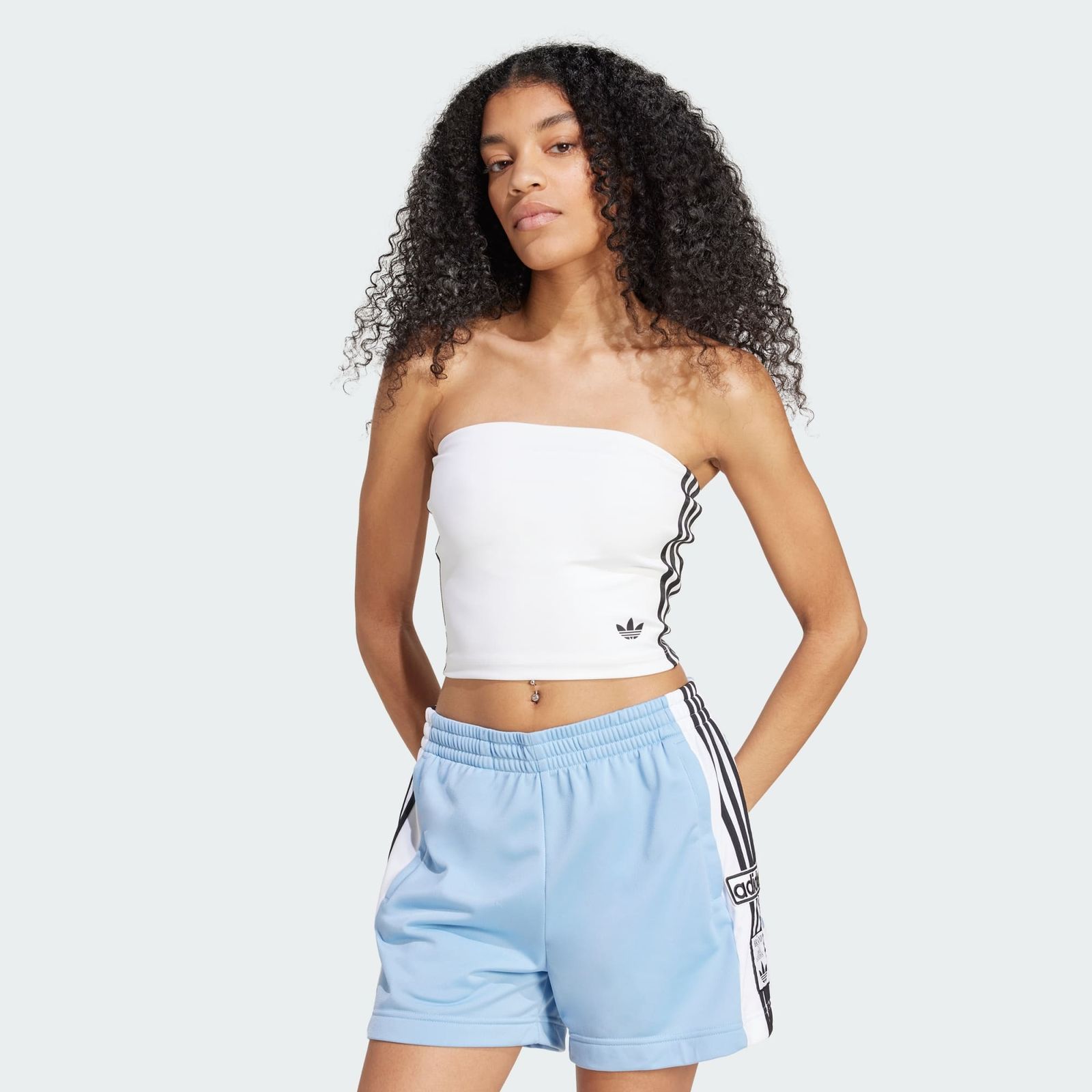 Trendige adidas 3S Tube Top Damen Top JX7720-01248 Weiß