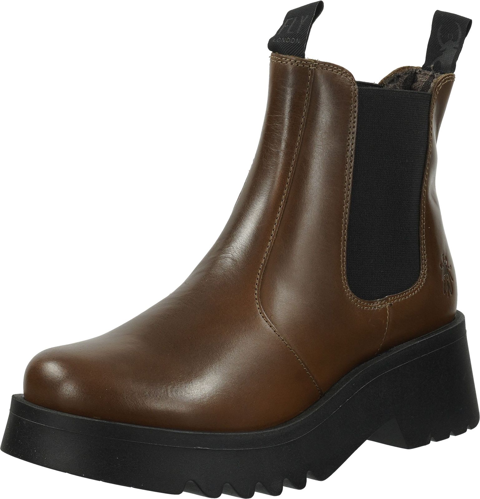 Trendige FLY London Stiefelette Schlupfschuhe für Damen P144789 005 Braun
