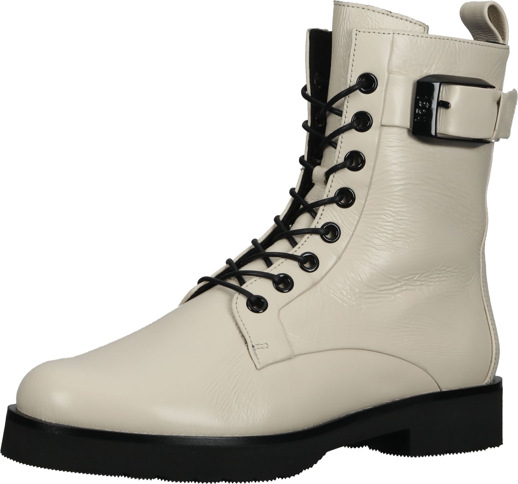 Trendige högl Stiefelette Schnürschuhe für Damen 4-130630 1600 Hautfarben