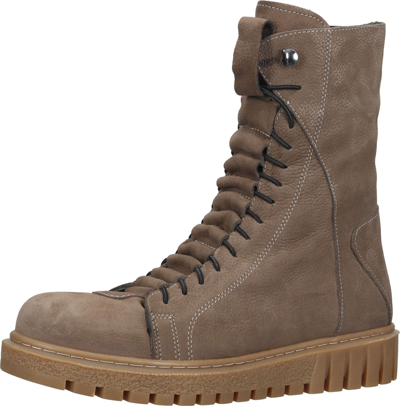 Trendige LAZAMANI Stiefelette Schnürschuhe für Damen 68.039 taupe Beige