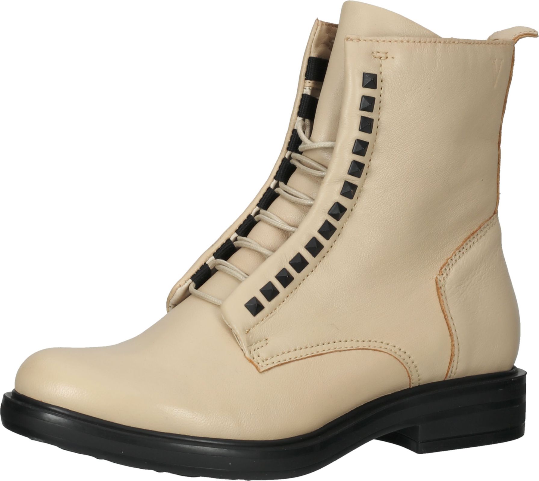 Trendige Venturini Milano Stiefelette Schnürschuhe für Damen 1101072 46 Beige