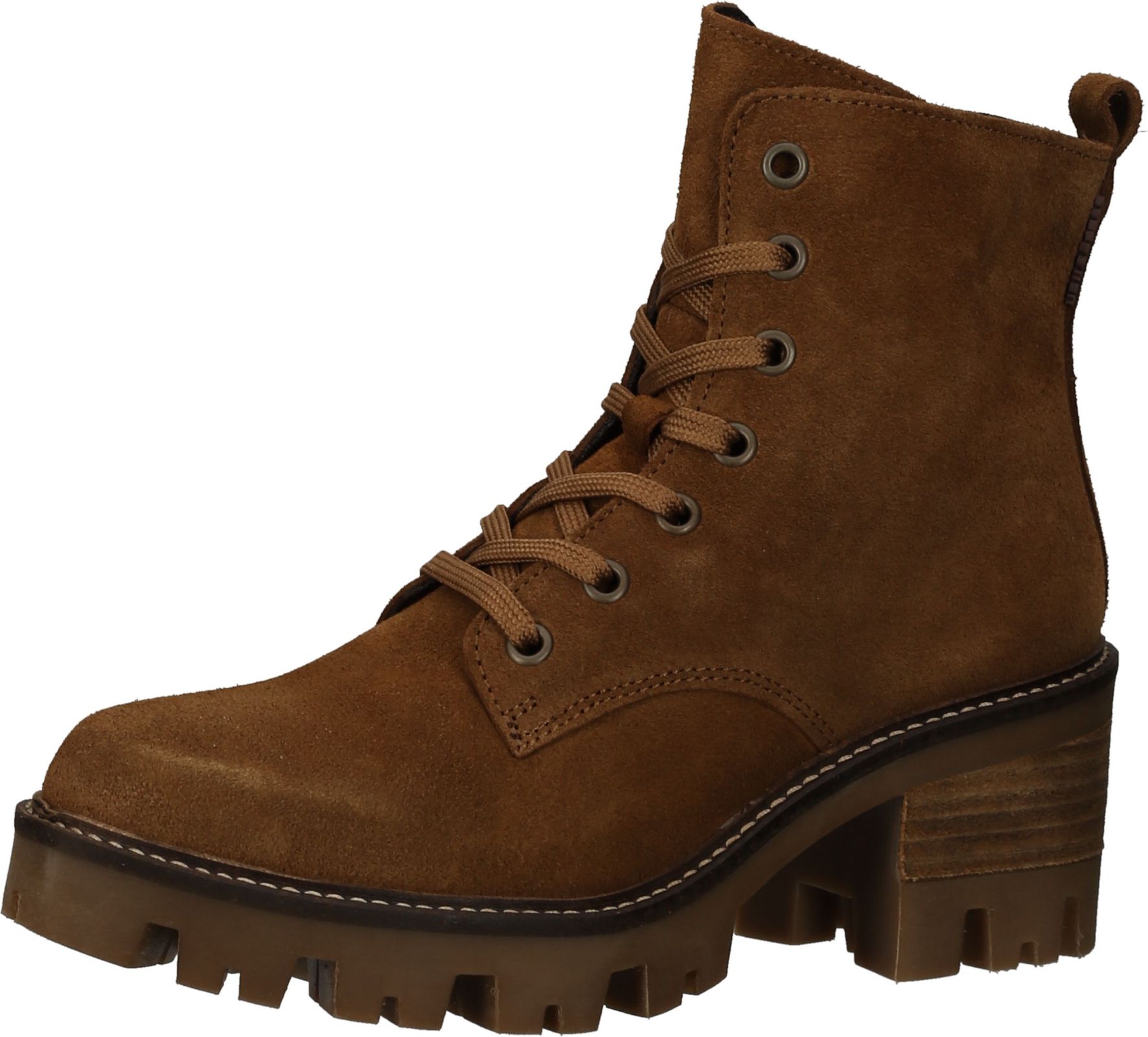 Vielseitige BULLBOXER Stiefelette Schnürschuhe für Damen 677506E6C BRWNT Braun