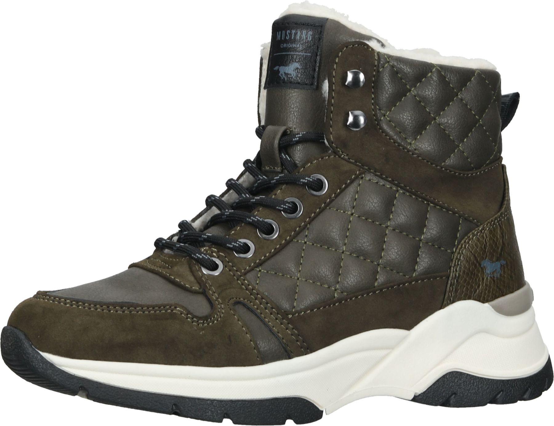 Vielseitige MUSTANG Stiefelette Schnürschuhe für Damen 1438-603-770 Grün