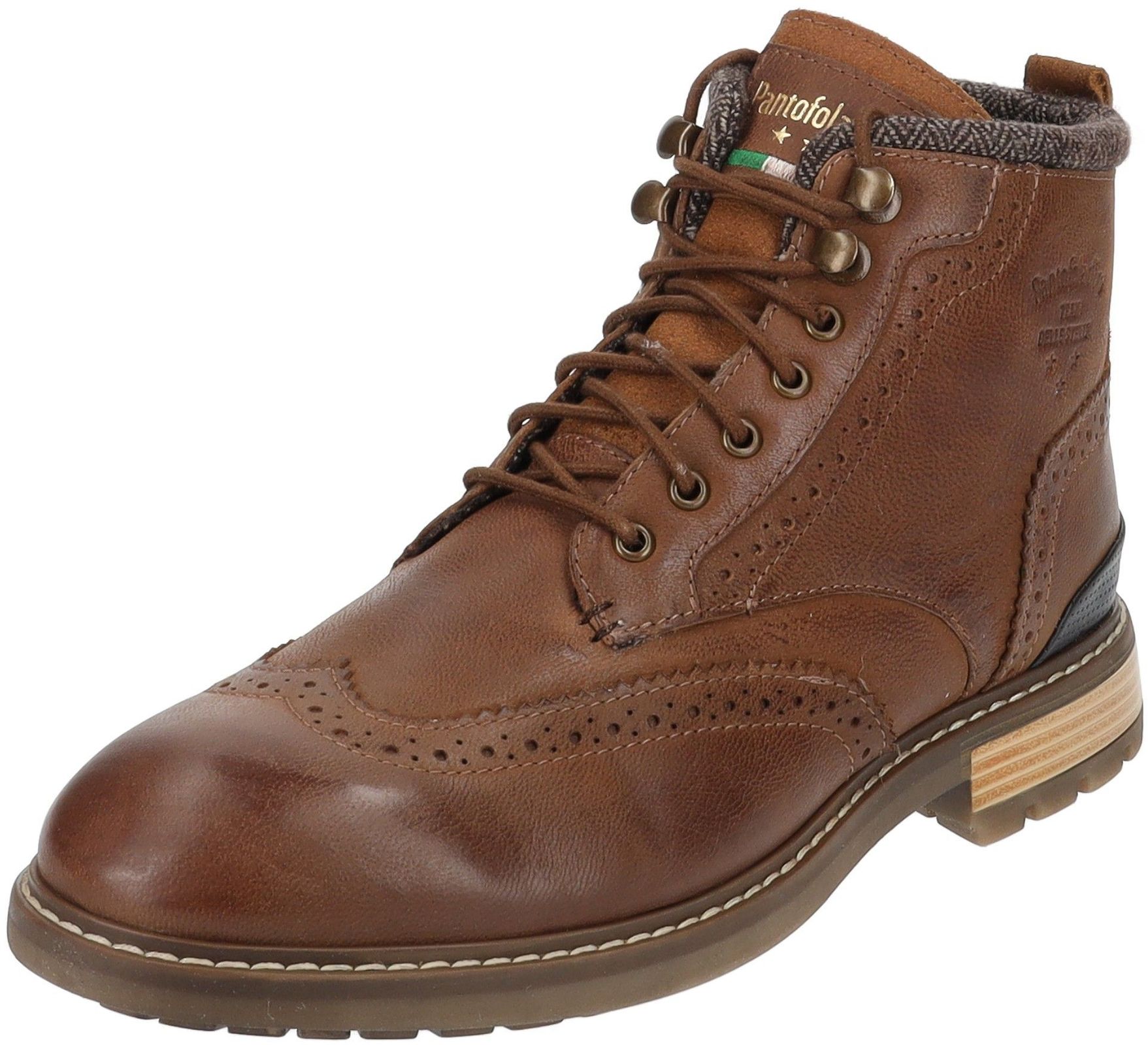 Vielseitige Pantofola d´Oro Stiefelette Schnürschuhe für Herren 10233052.JCU Braun