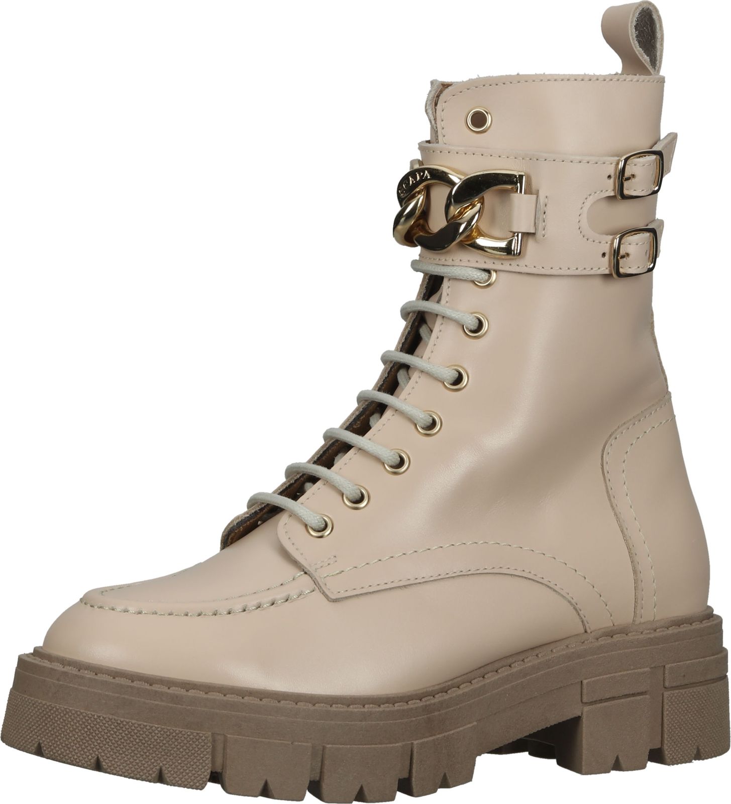 Vielseitige SCAPA Stiefelette Schnürschuhe für Damen 21/9603 120 Beige