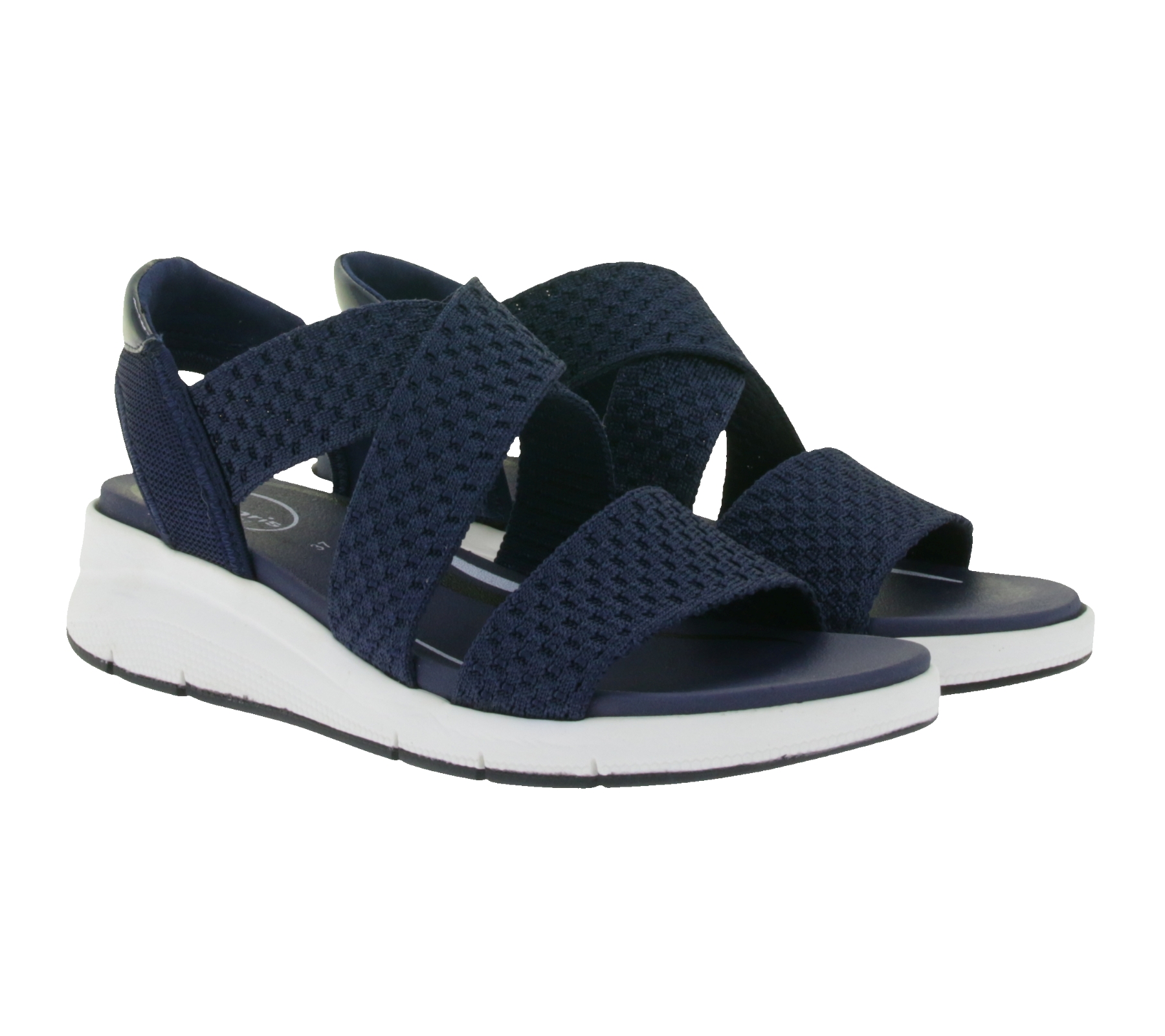 Vielseitige Tamaris Damen Sandalen mit gepolsterte Decksohle Riemchensandalette 8-88724-44 805 Dunkelblau