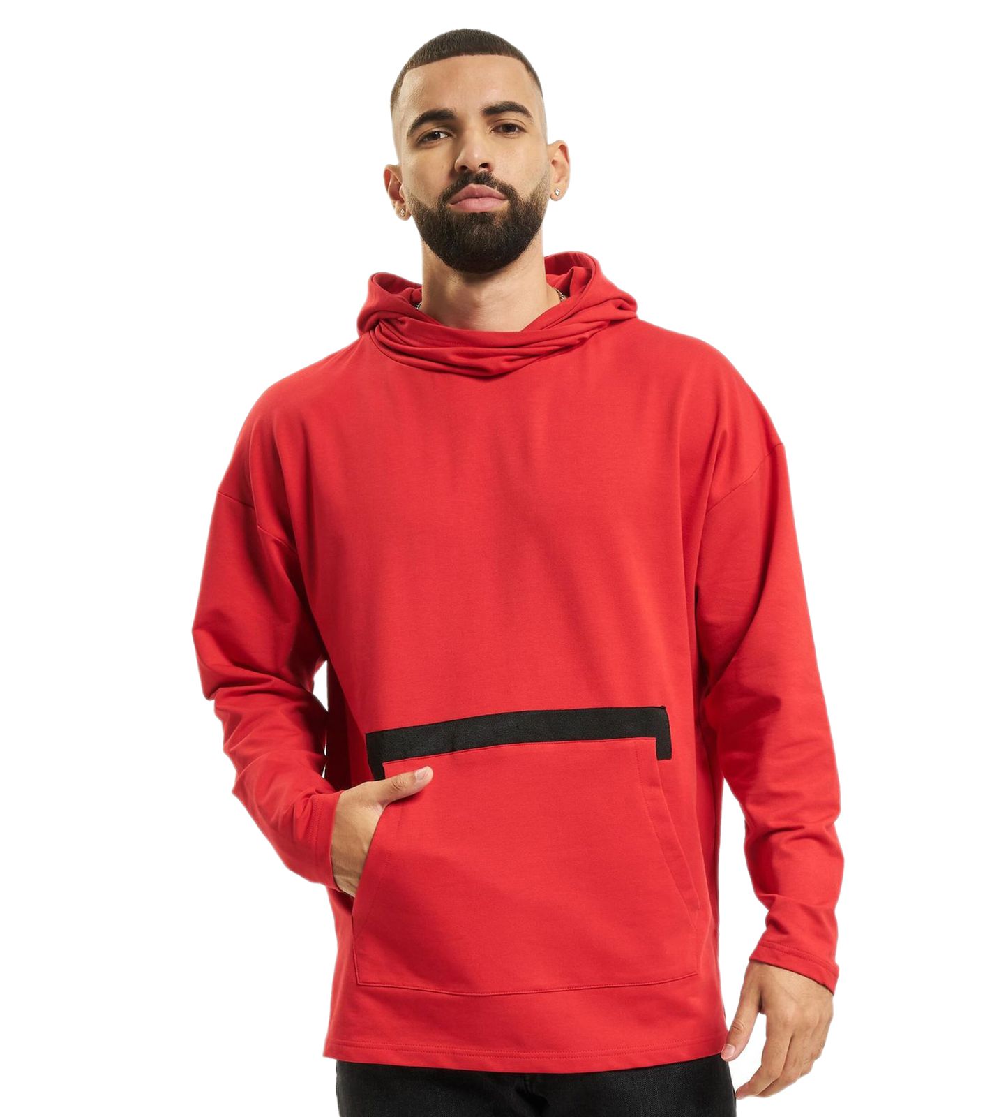 vsct Kapuzenpullover mit großem Aufdruck rot
