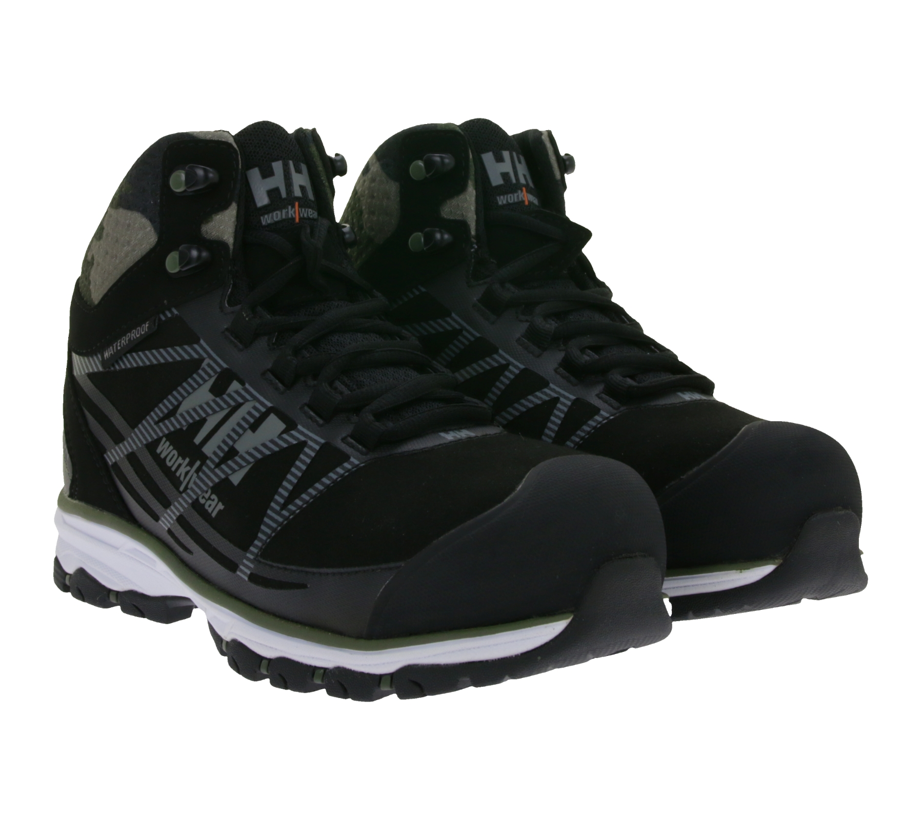 wasserdichte Helly Hansen Chelsea Evolution Mid S3 Damen Sicherheits-Schuhe mit Ortholite und Helly Tech® Membran Arbeits-Schuhe Schutzklasse S3 78262_481 Schwarz