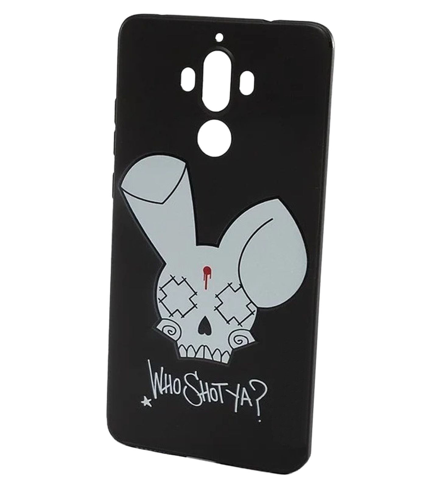 WHO SHOT YA? Bunny Logo Huawei Handyhülle schwarz MATE 9