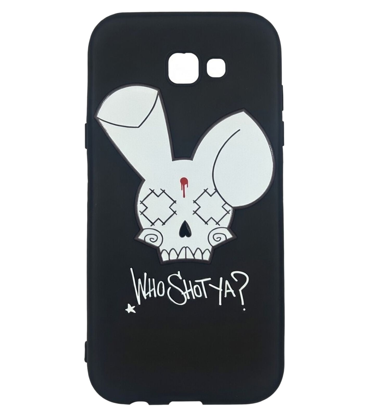 WHO SHOT YA? Bunny Logo Samsung Handyhülle schwarz A7 2017/A720