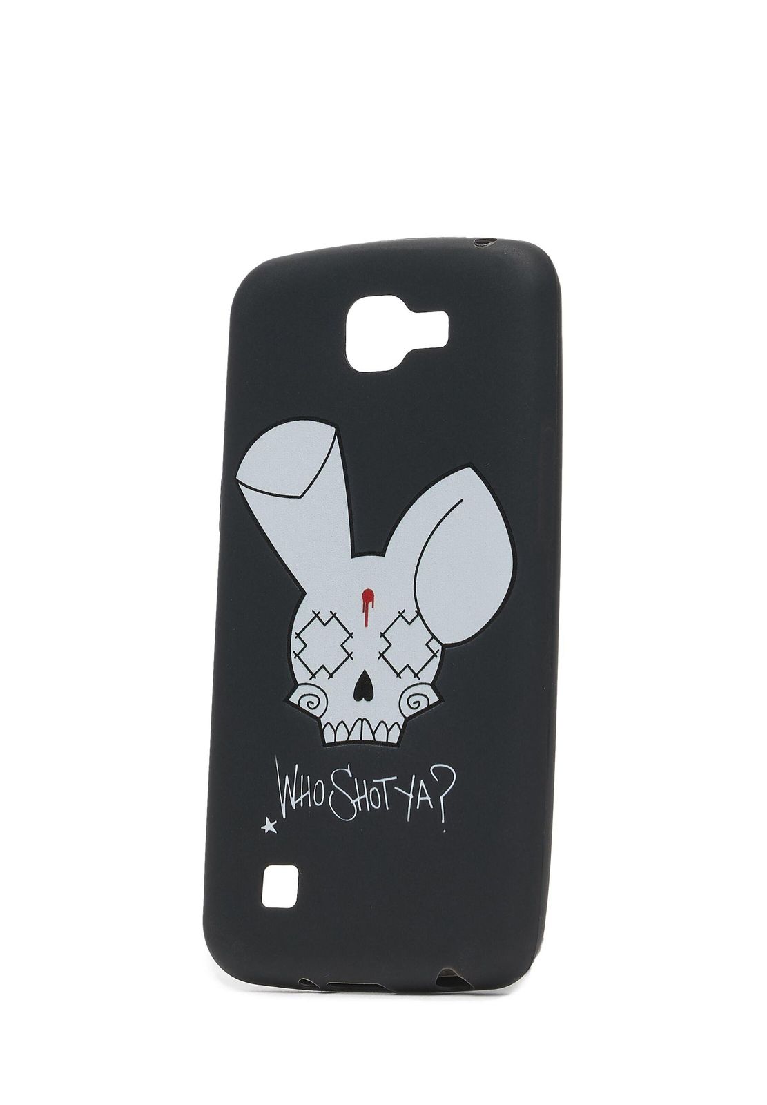 WHO SHOT YA? Hasen-Logo LG K10 Hülle Schwarz
