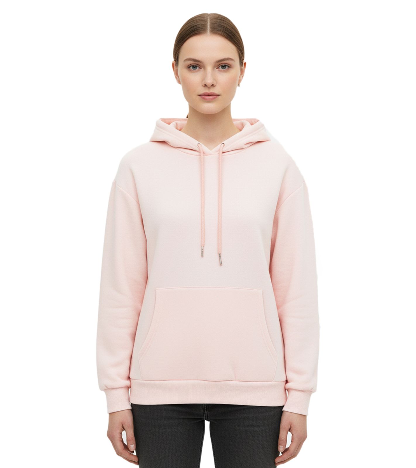 ZWILLINGSHERZ Hoodie Damen Sweat-Pullover Kapuzenpullover mit Tasche 46093-13 Rosa